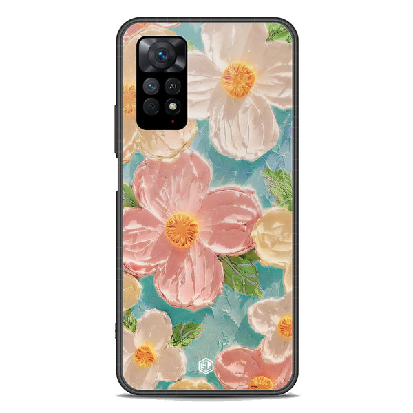 Floral Series Soft Phone Case - Premium Glass Case - Design 16 - Xiaomi Redmi Note 11