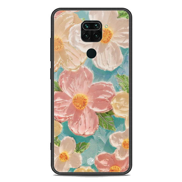 Floral Series Soft Phone Case - Premium Glass Case - Design 16 - Xiaomi Redmi Note 9