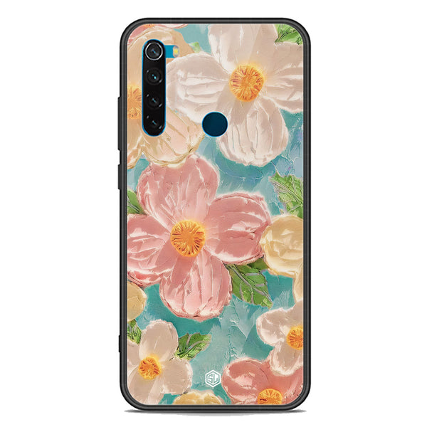 Floral Series Soft Phone Case - Premium Glass Case - Design 16 - Xiaomi Redmi Note 8