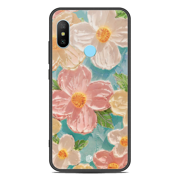 Floral Series Soft Phone Case - Premium Glass Case - Design 16 - Xiaomi Redmi Note 6