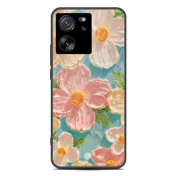 Floral Series Soft Phone Case - Premium Glass Case - Design 16 - Xiaomi 13T