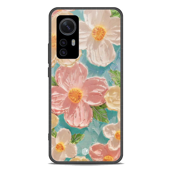 Floral Series Soft Phone Case - Premium Glass Case - Design 16 - Xiaomi 12S Pro