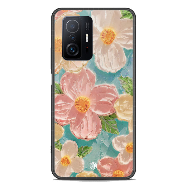 Floral Series Soft Phone Case - Premium Glass Case - Design 16 - Xiaomi 11T Pro