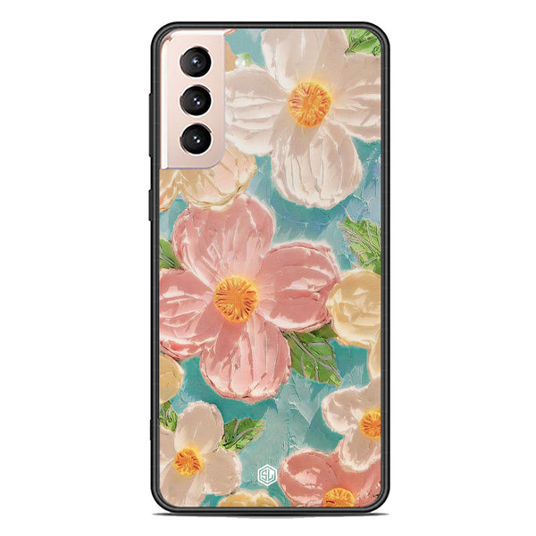 Floral Series Soft Phone Case - Premium Glass Case - Design 16 - Samsung Galaxy S22 Plus 5G