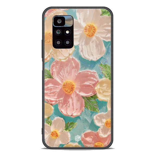 Floral Series Soft Phone Case - Premium Glass Case - Design 16 - Xiaomi Redmi 10 Prime