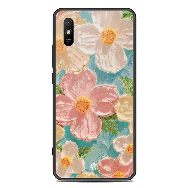 Floral Series Soft Phone Case - Premium Glass Case - Design 16 - Xiaomi Redmi 9A