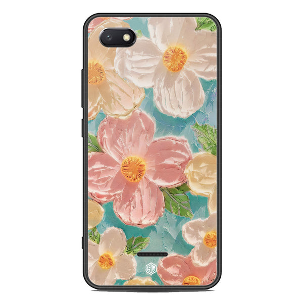 Floral Series Soft Phone Case - Premium Glass Case - Design 16 - Xiaomi Redmi 6A