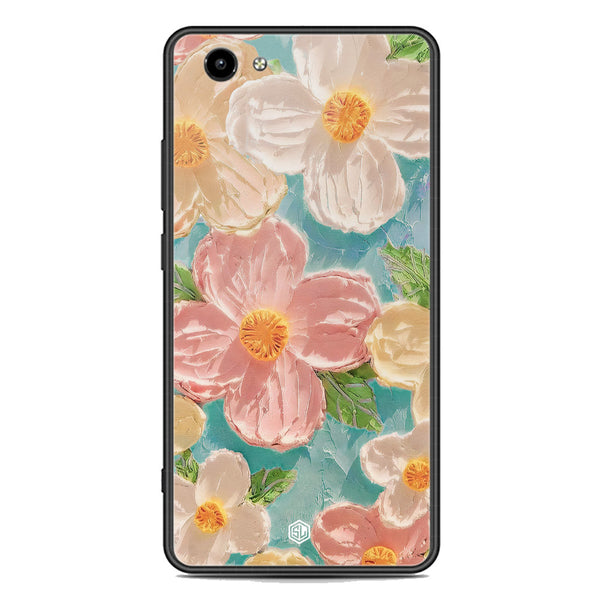 Floral Series Soft Phone Case - Premium Glass Case - Design 16 - Vivo Y71