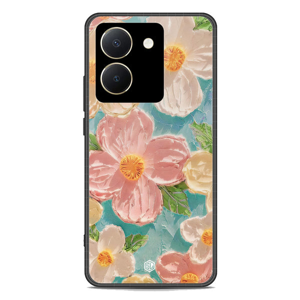 Floral Series Soft Phone Case - Premium Glass Case - Design 16 - Vivo Y36 4G