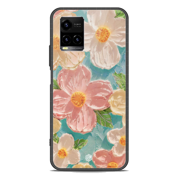 Floral Series Soft Phone Case - Premium Glass Case - Design 16 - Vivo Y21