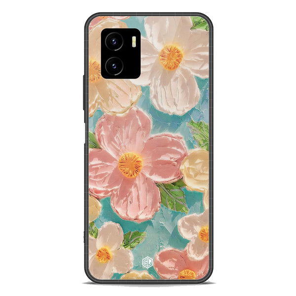 Floral Series Soft Phone Case - Premium Glass Case - Design 16 - Vivo Y15c