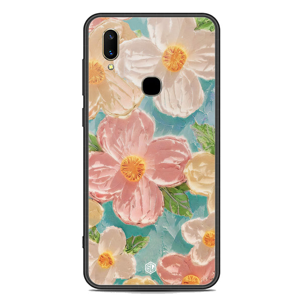 Floral Series Soft Phone Case - Premium Glass Case - Design 16 - Vivo V11