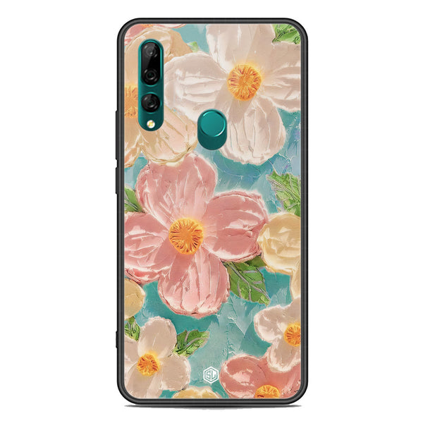 Floral Series Soft Phone Case - Premium Glass Case - Design 16 - Huawei Y9 Prime 2019