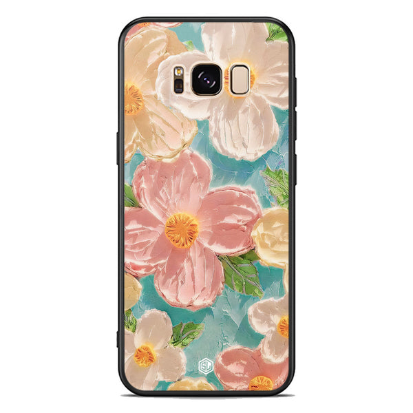 Floral Series Soft Phone Case - Premium Glass Case - Design 16 - Samsung Galaxy S8 Plus