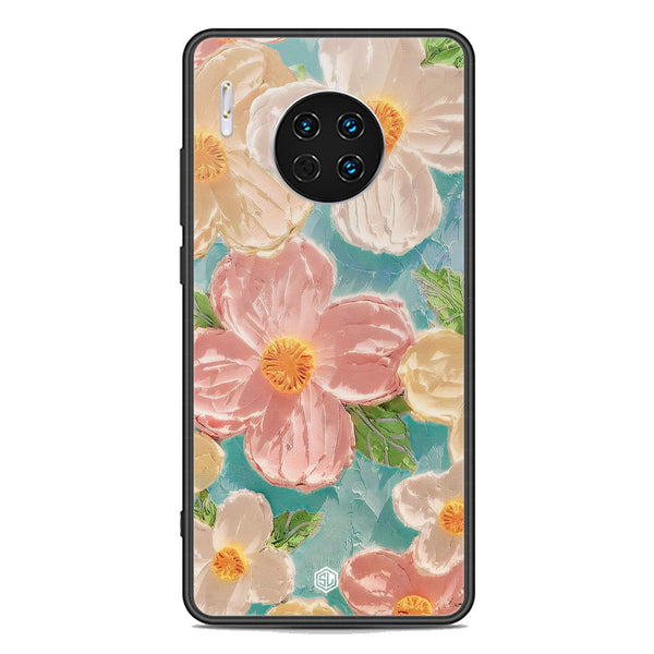 Floral Series Soft Phone Case - Premium Glass Case - Design 16 - Huawei Mate 30