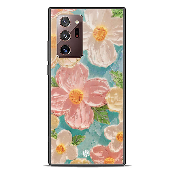 Floral Series Soft Phone Case - Premium Glass Case - Design 16 - Samsung Galaxy Note 20 Ultra