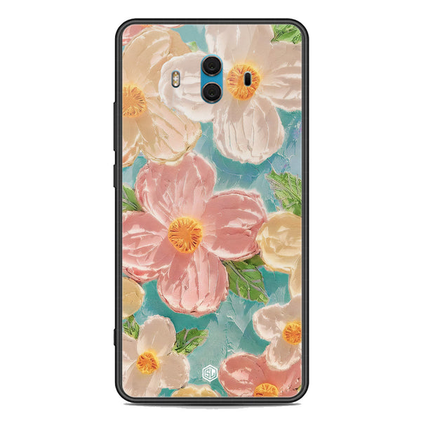 Floral Series Soft Phone Case - Premium Glass Case - Design 16 - Huawei Mate 10