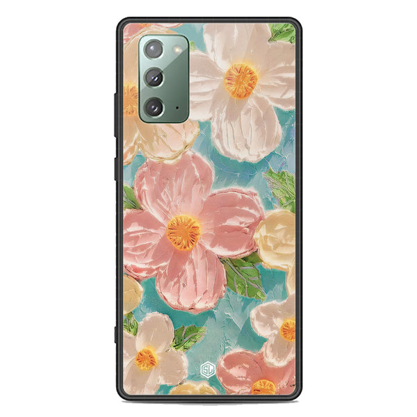 Floral Series Soft Phone Case - Premium Glass Case - Design 16 - Samsung Galaxy Note 20