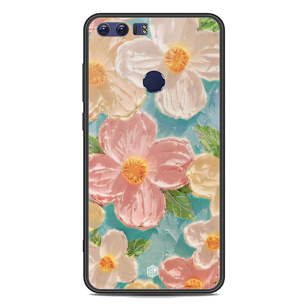 Floral Series Soft Phone Case - Premium Glass Case - Design 16 - Huawei Honor 8