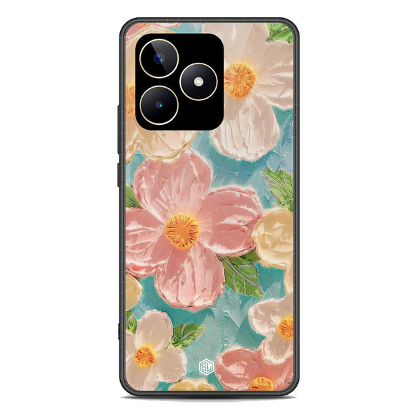 Floral Series Soft Phone Case - Premium Glass Case - Design 16 - Realme C53