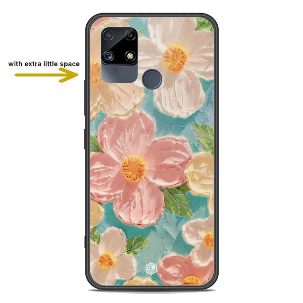 Floral Series Soft Phone Case - Premium Glass Case - Design 16 - Realme C12