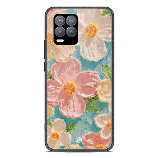 Floral Series Soft Phone Case - Premium Glass Case - Design 16 - Realme 8