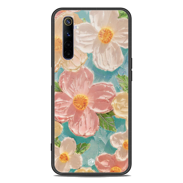 Floral Series Soft Phone Case - Premium Glass Case - Design 16 - Realme 6