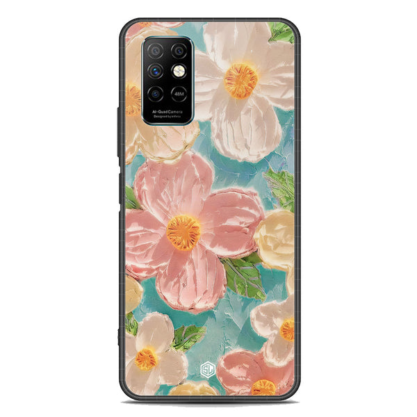 Floral Series Soft Phone Case - Premium Glass Case - Design 16 - Infinix Note 8i