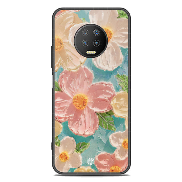 Floral Series Soft Phone Case - Premium Glass Case - Design 16 - Infinix Note 7