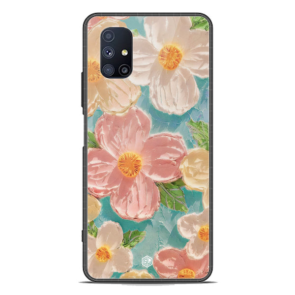 Floral Series Soft Phone Case - Premium Glass Case - Design 16 - Samsung Galaxy M51