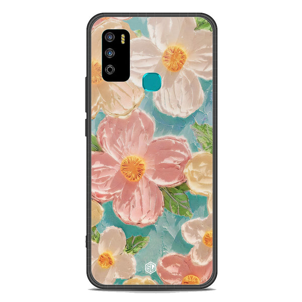 Floral Series Soft Phone Case - Premium Glass Case - Design 16 - Infinix Hot 9 Play