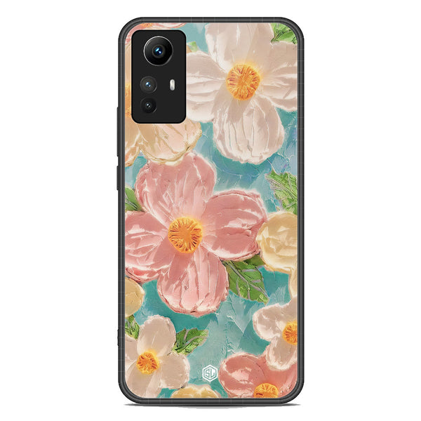 Floral Series Soft Phone Case - Premium Glass Case - Design 16 - Xiaomi Redmi Note 12S