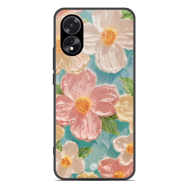 Floral Series Soft Phone Case - Premium Glass Case - Design 16 - Oppo A18