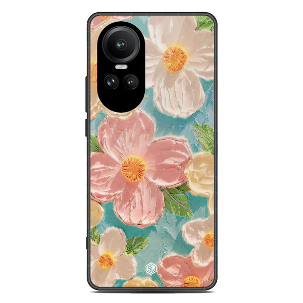 Floral Series Soft Phone Case - Premium Glass Case - Design 16 - Oppo Reno 10 Pro