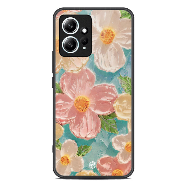 Floral Series Soft Phone Case - Premium Glass Case - Design 16 - Xiaomi Redmi Note 12 4G