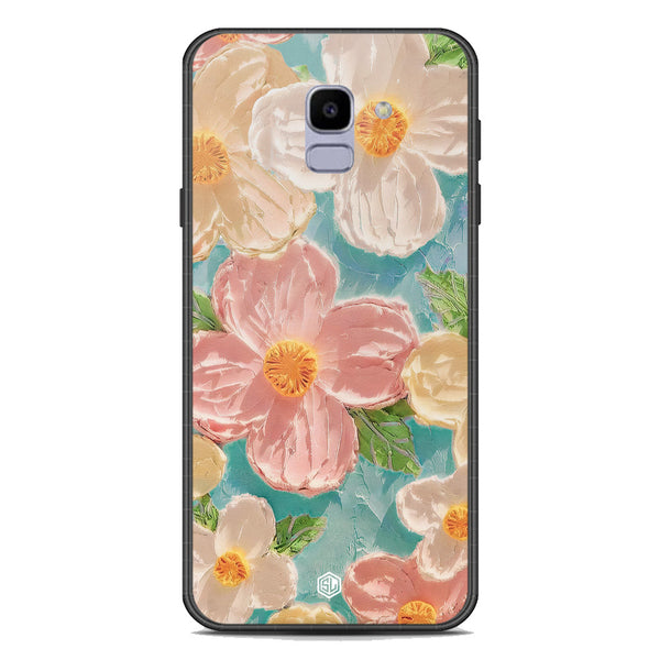 Floral Series Soft Phone Case - Premium Glass Case - Design 16 - Samsung Galaxy J6 2018