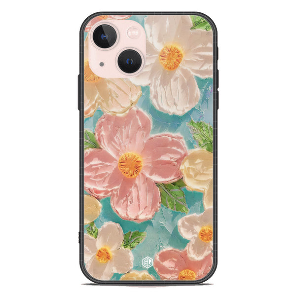 Floral Series Soft Phone Case - Premium Glass Case - Design 16 - iPhone 14 Plus