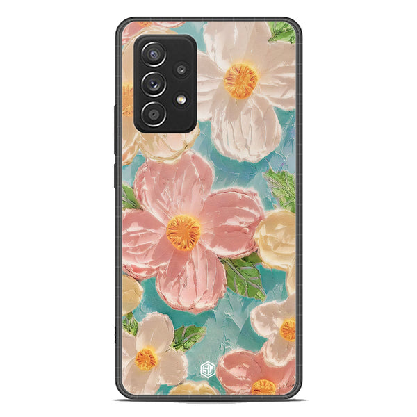 Floral Series Soft Phone Case - Premium Glass Case - Design 16 - Samsung Galaxy A52