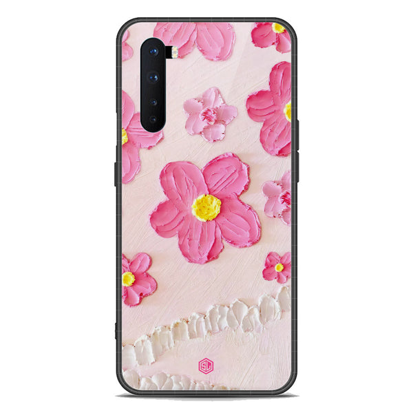 Floral Series Soft Phone Case - Premium Glass Case - Design 2 - OnePlus Nord