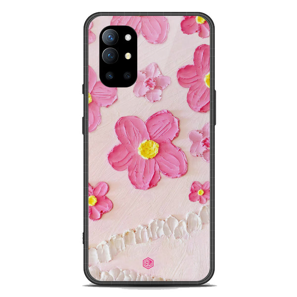 Floral Series Soft Phone Case - Premium Glass Case - Design 2 - OnePlus 9R