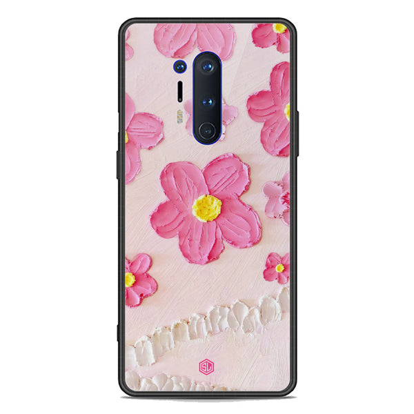 Floral Series Soft Phone Case - Premium Glass Case - Design 2 - OnePlus 8 Pro