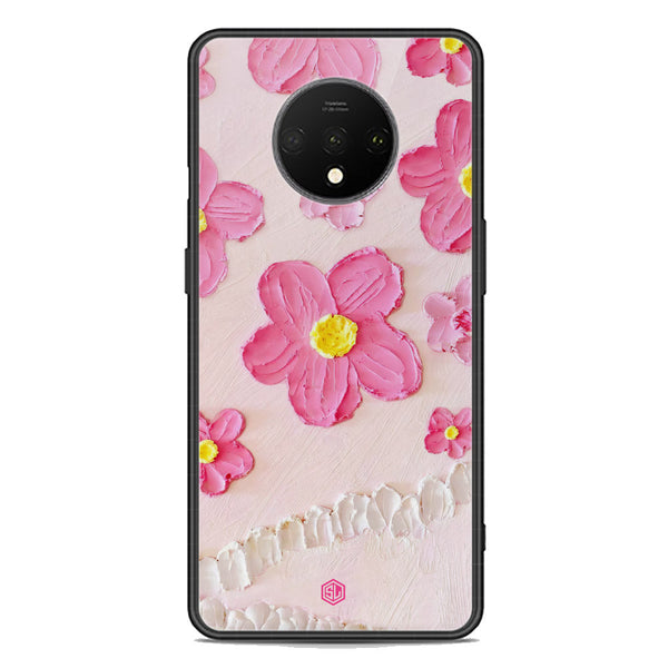 Floral Series Soft Phone Case - Premium Glass Case - Design 2 - OnePlus 7T