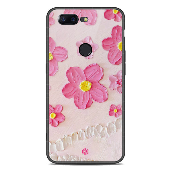 Floral Series Soft Phone Case - Premium Glass Case - Design 2 - OnePlus 5T