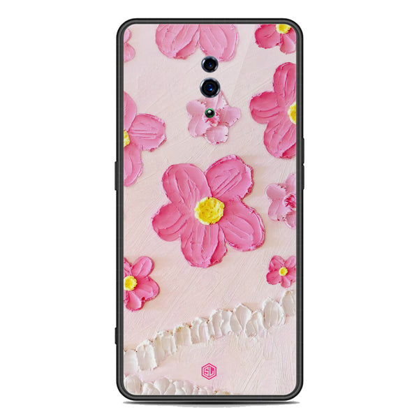 Floral Series Soft Phone Case - Premium Glass Case - Design 2 - Oppo Reno