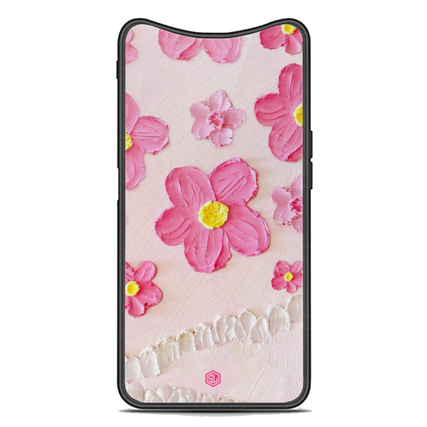 Floral Series Soft Phone Case - Premium Glass Case - Design 2 - Oppo Find X