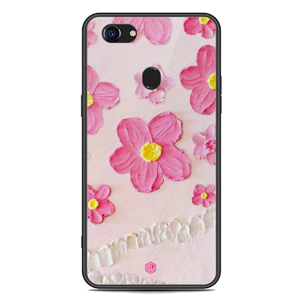 Floral Series Soft Phone Case - Premium Glass Case - Design 2 - Oppo F5