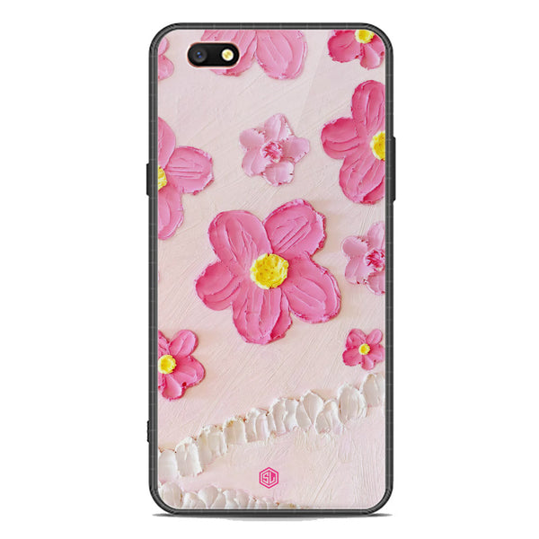 Floral Series Soft Phone Case - Premium Glass Case - Design 2 - Oppo F3