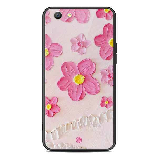 Floral Series Soft Phone Case - Premium Glass Case - Design 2 - Oppo A59