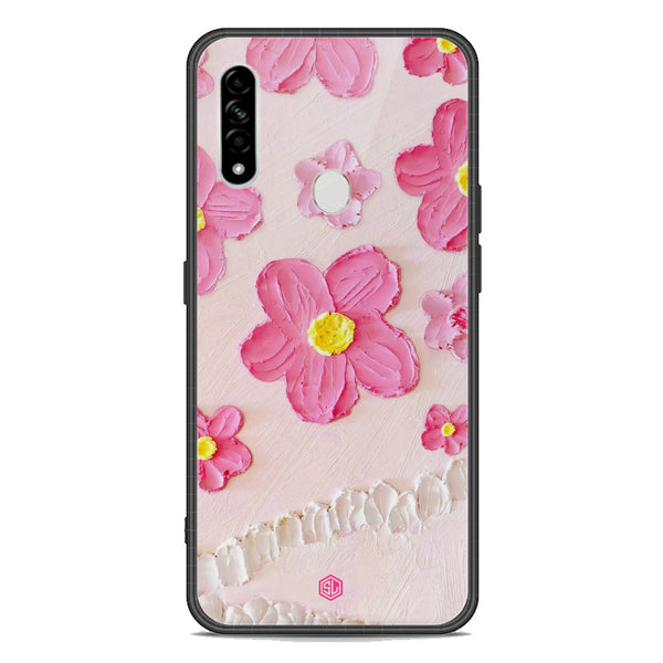 Floral Series Soft Phone Case - Premium Glass Case - Design 2 - Oppo A31