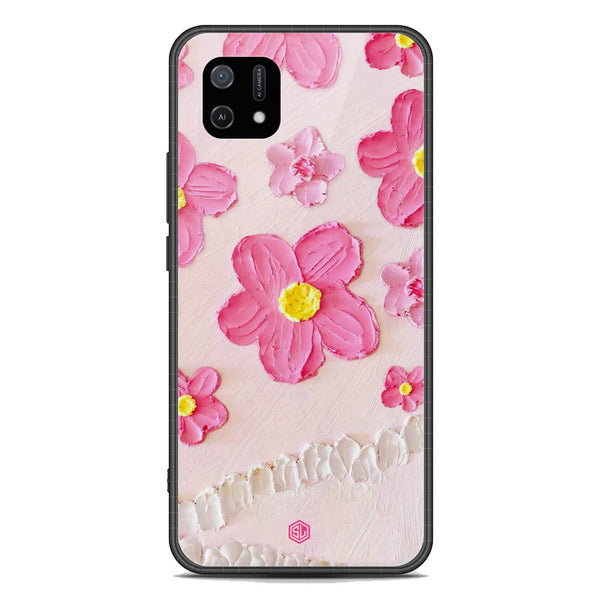 Floral Series Soft Phone Case - Premium Glass Case - Design 2 - Oppo A16K